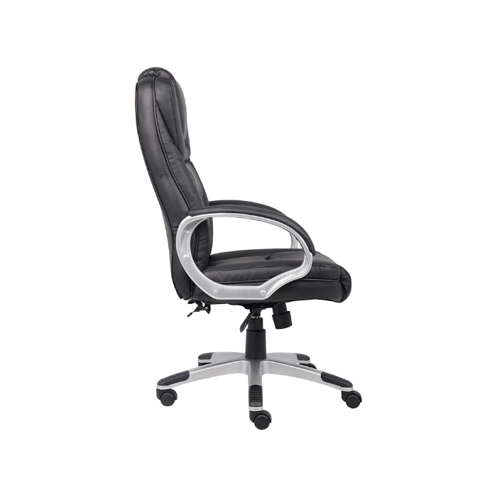 High Back PU Leather Executive Office Chair - Black. Picture 2