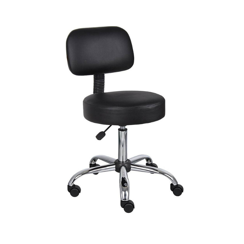 Medical Drafting Salon Stool Hydraulic Chair Cushion Tattoo Chair - Black. Picture 1