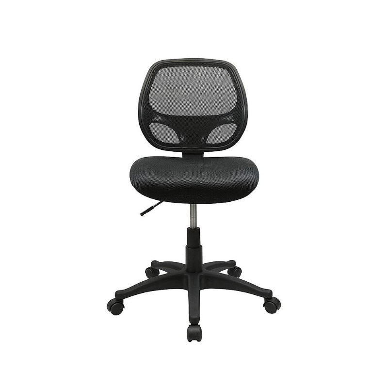 Mid-Back Black Mesh Computer Chair - Without Arms. Picture 3