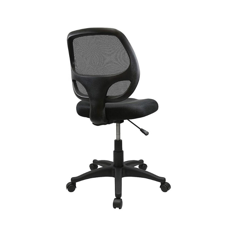 Mid-Back Black Mesh Computer Chair - Without Arms. Picture 2