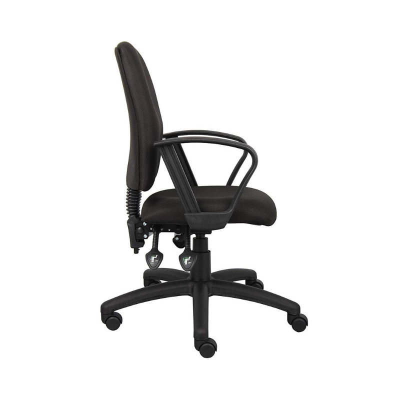 Multi-Function Adjustable Loop Arms Office Chair - Fabric. Picture 2