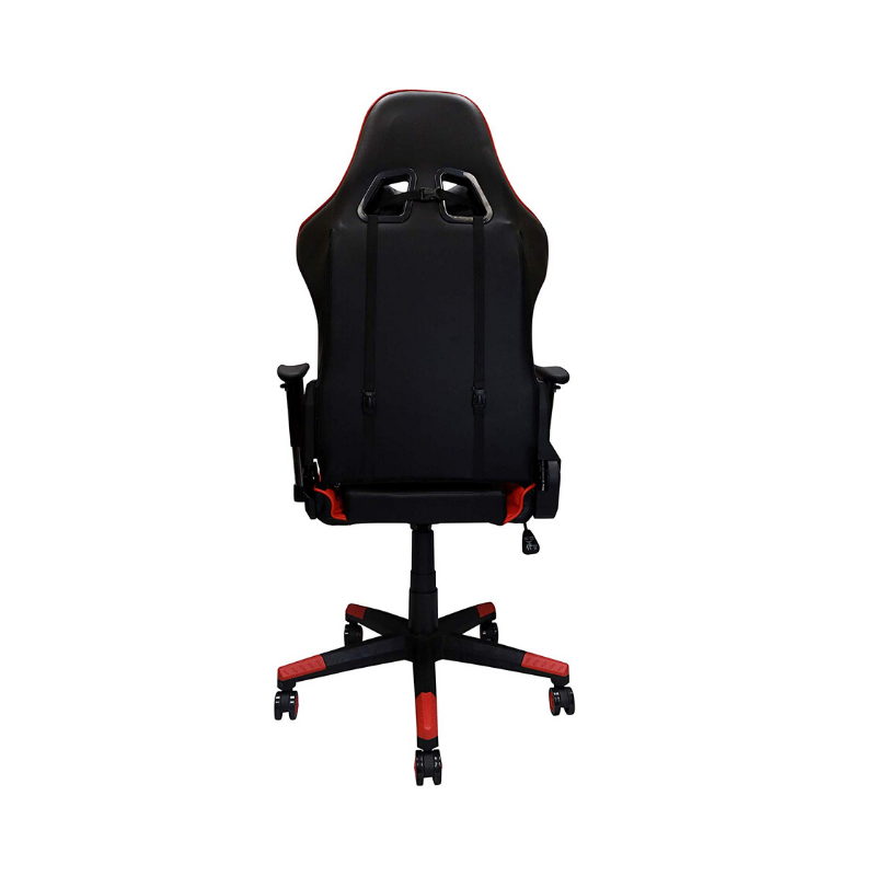 Ergonomic Racing Gaming Chair with Head Cushions and Adjustable Armrest - Red. Picture 5