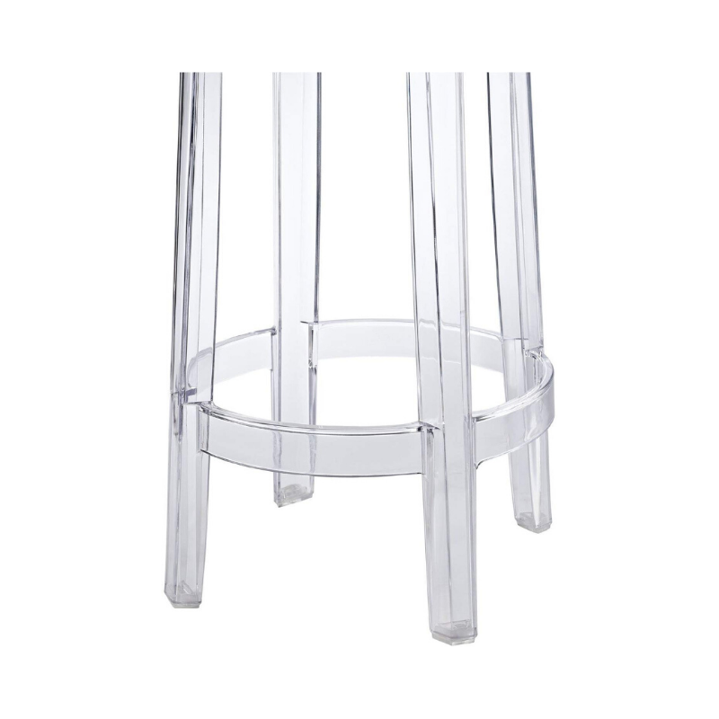 Ghost Transparent Backless Counter Stool. Picture 2