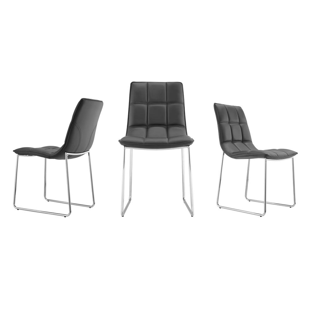 Leandro dining chair in black pu leather.. Picture 6