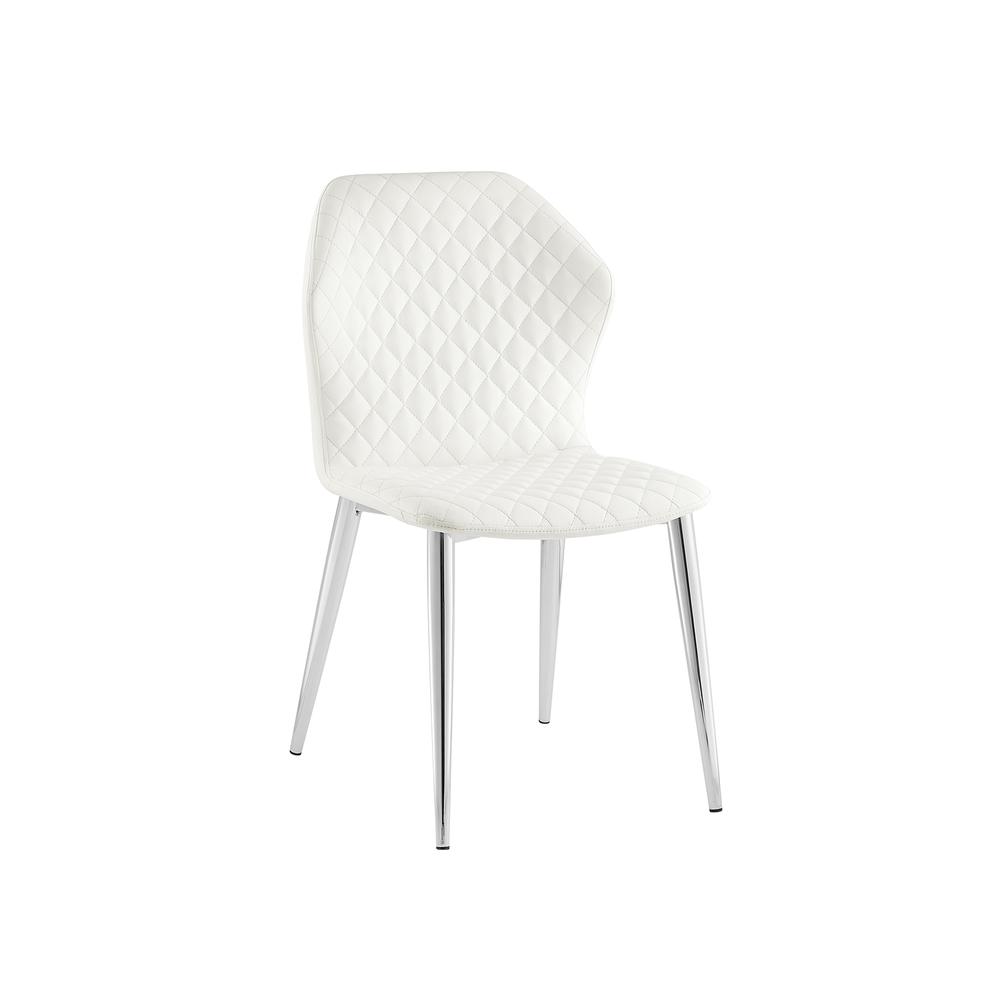 Olivia dining chair in white pu leather.. Picture 4