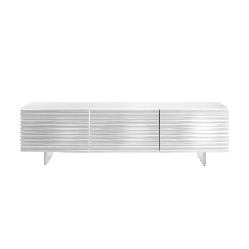 Moon entertainment center in white high gloss with storage.. Picture 2