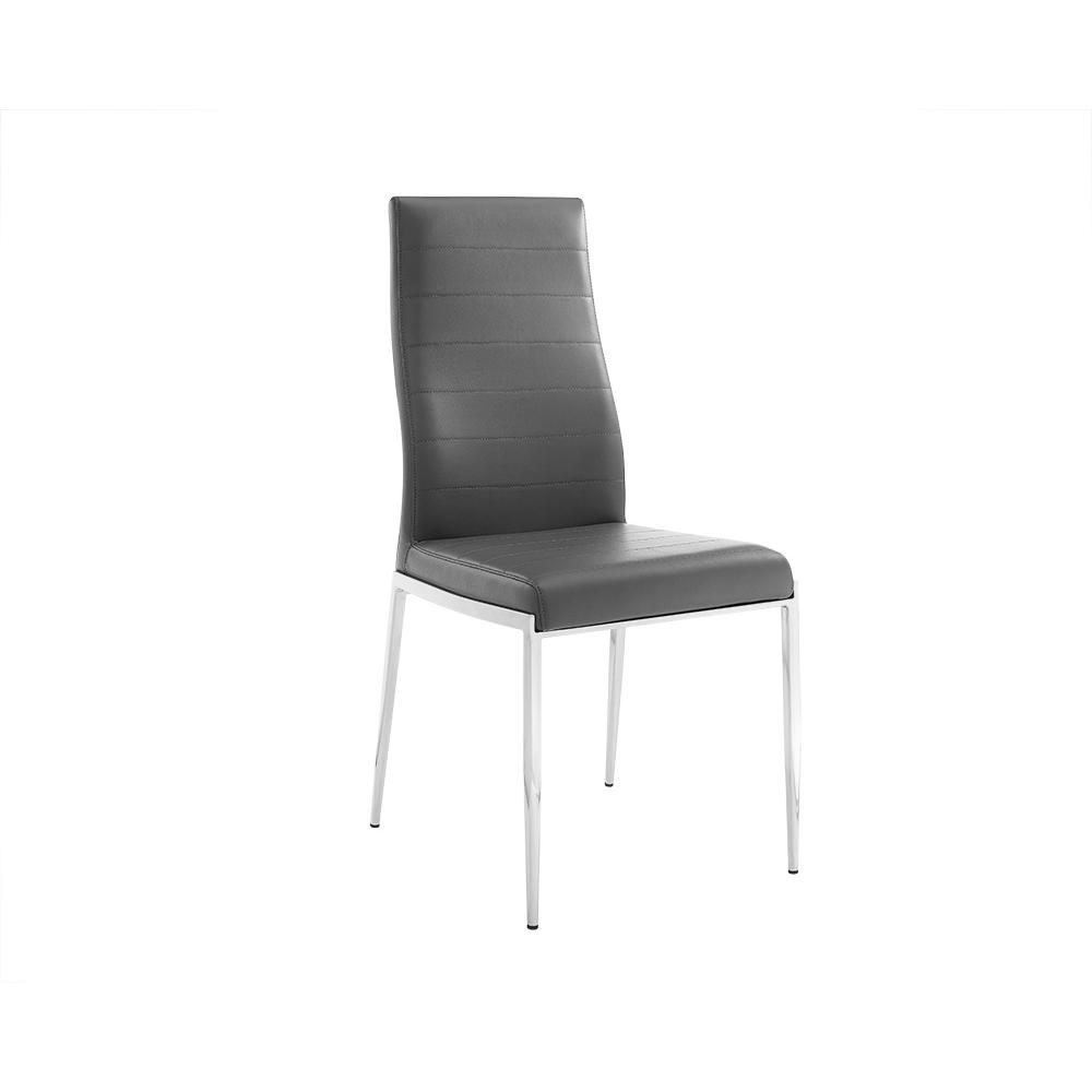 Firenze dining chair in gray pu leather.. Picture 8