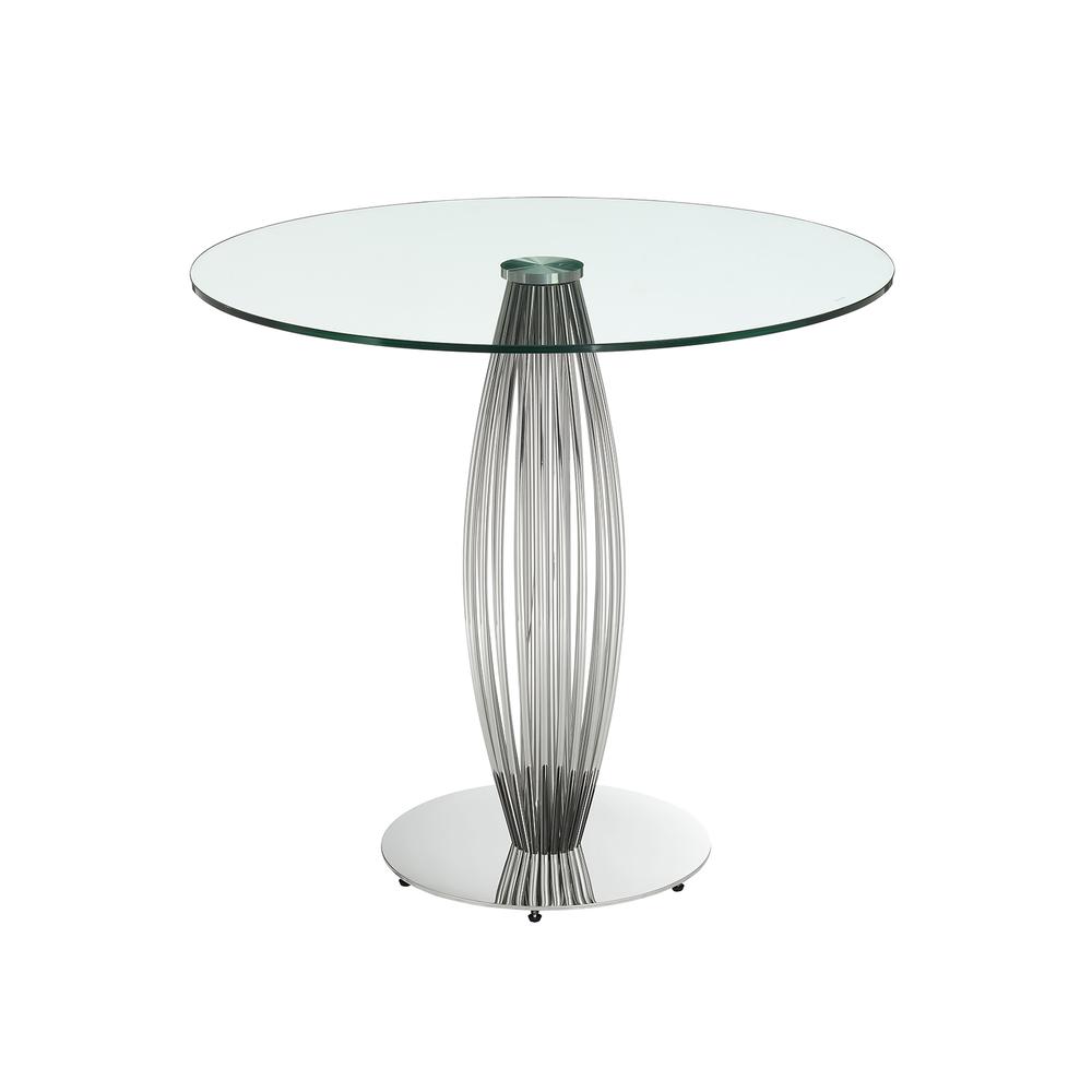 Tasso 39 in round counter table in clear glass.. Picture 1