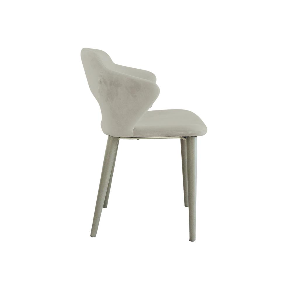 Marilyn dining chair in gray velvet fabric.. Picture 13