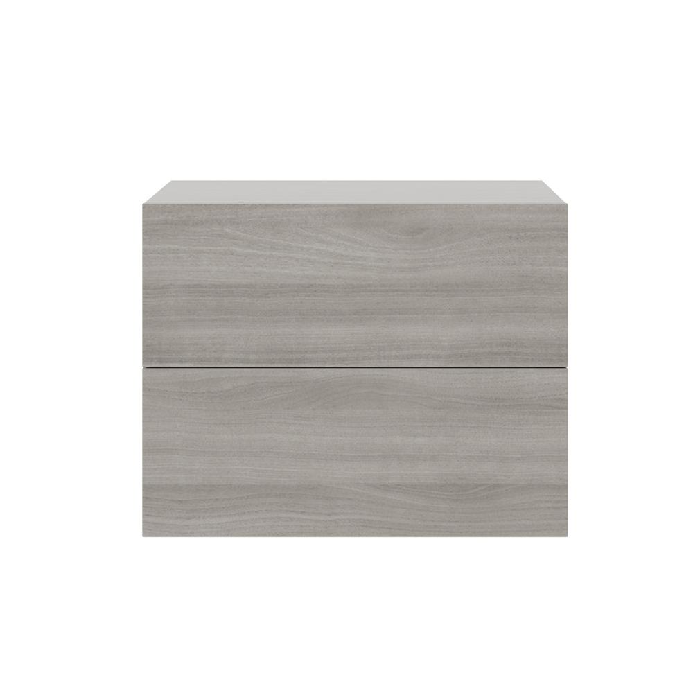 Ayla nightstand in light gray oak high gloss.. Picture 1