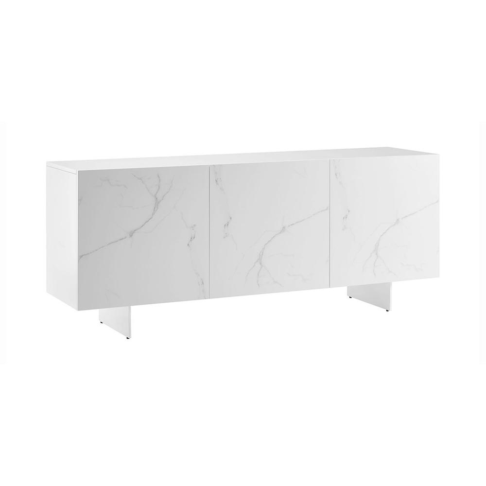 Hugo buffet in white marbled porcelain with storage.. Picture 4