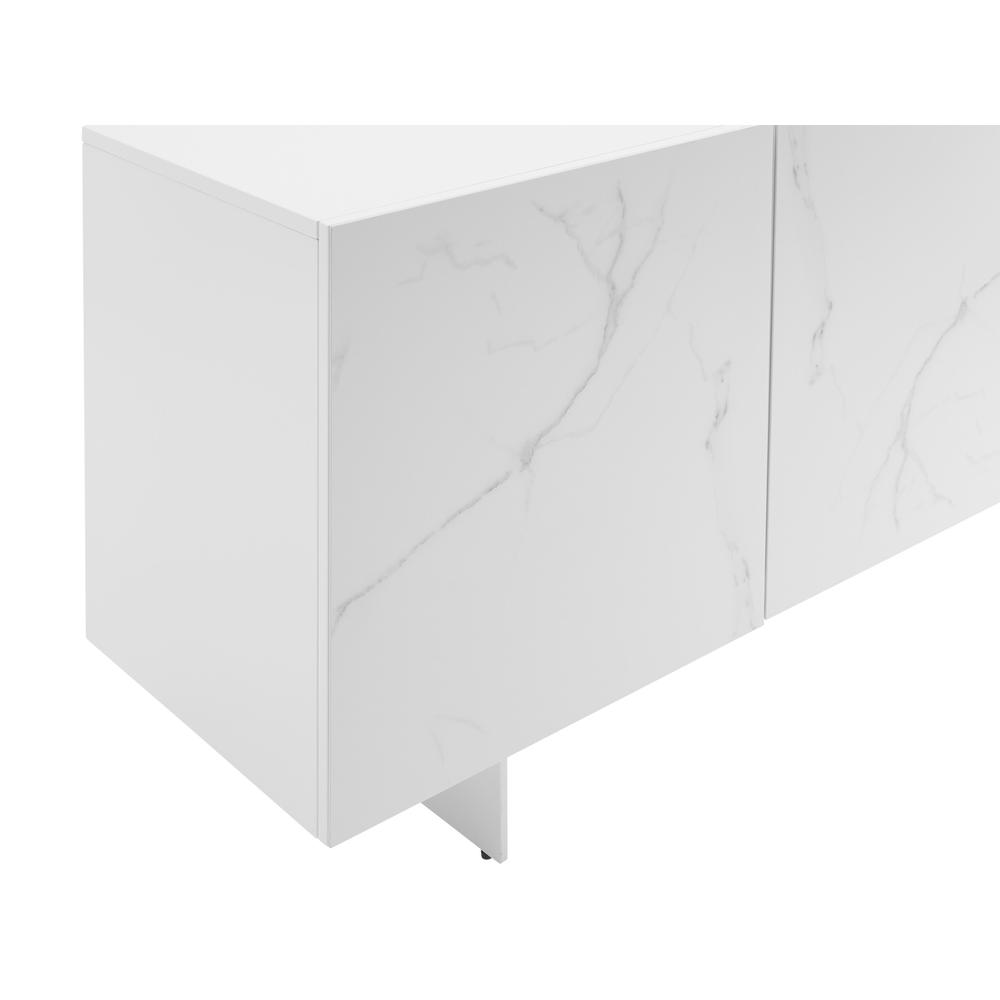 Hugo buffet in white marbled porcelain with storage.. Picture 6
