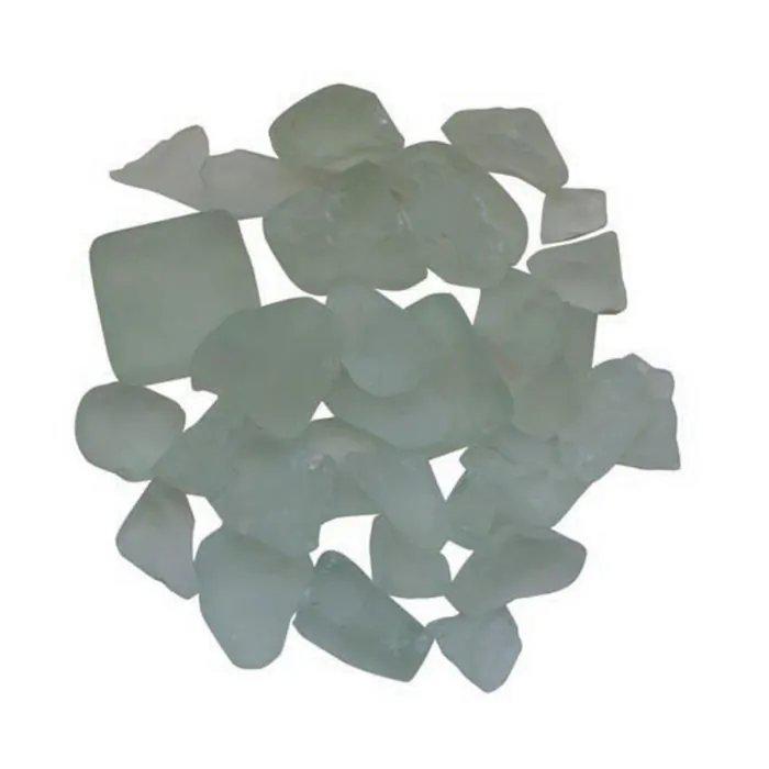 Frosted fireglass - 1 sq. ft. of media coverage 'white'. Picture 1