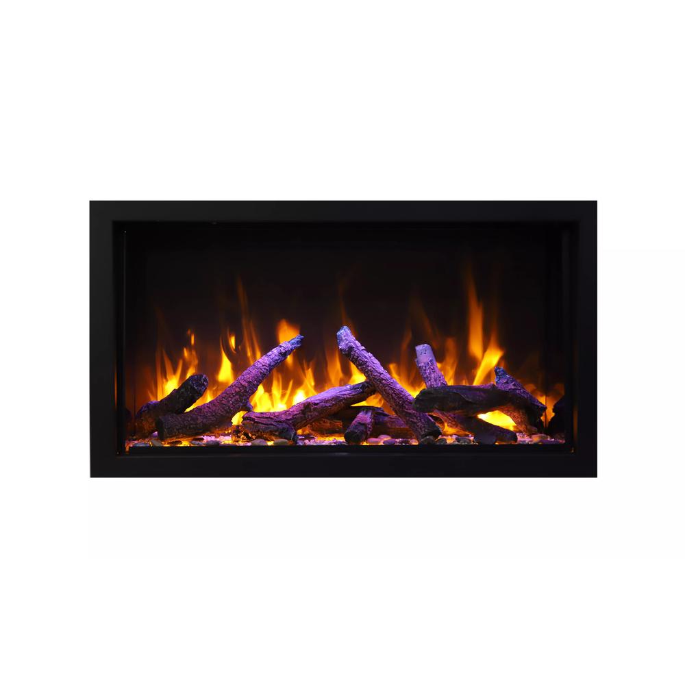 Smart 60″ Wide – Deep Indoor or Outdoor Electric Built-in Fireplace. Picture 1