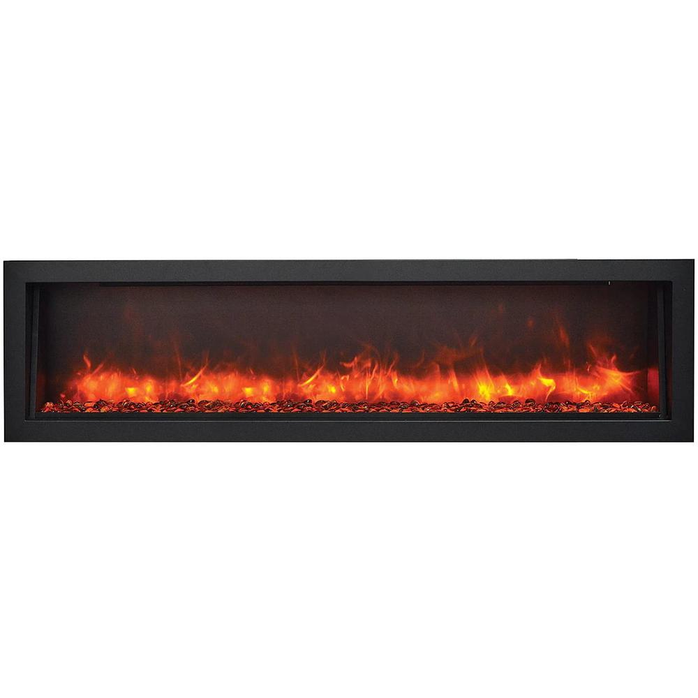 Smart 72" Electric Deep  Built-in only Fireplace. Picture 1