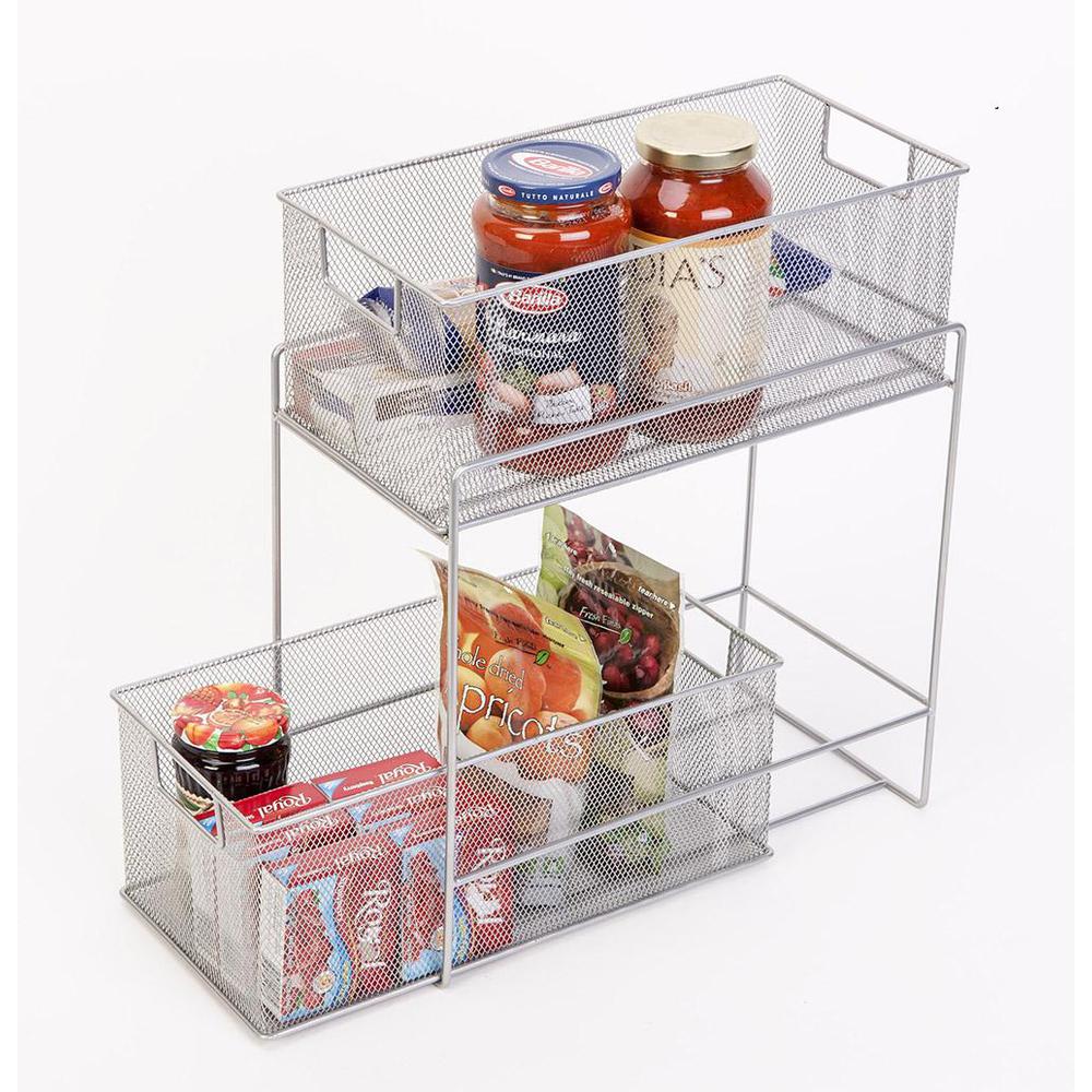 2 Tier Mesh Slide Out Organizer. Picture 1
