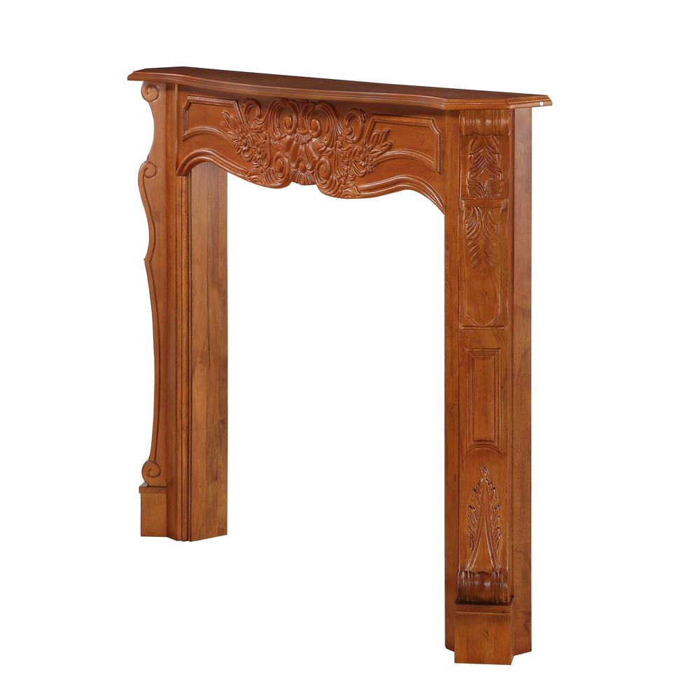 The Deauville 48" Fireplace Mantel Fruitwood Finish. Picture 3