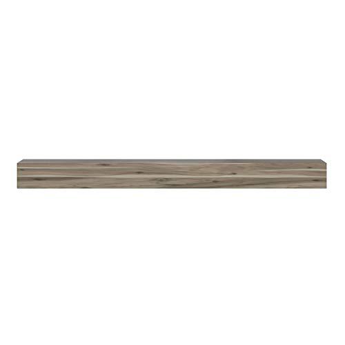 48" Shelf or Mantel Shelf with Weathered Gray Finish and Natural Distressing. Picture 2