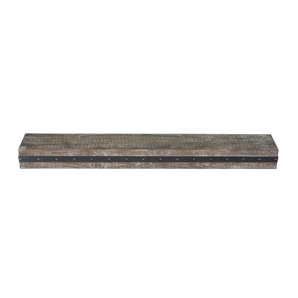 The Bedford 72" Mantel Shelf Gristmill Finish. Picture 9