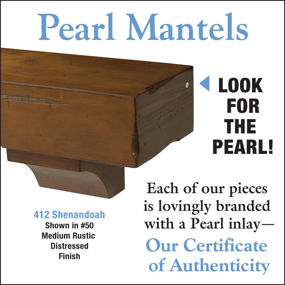 The Shenandoah 72" Shelf or Mantel Shelf Medium Rustic Distressed Finish. Picture 9