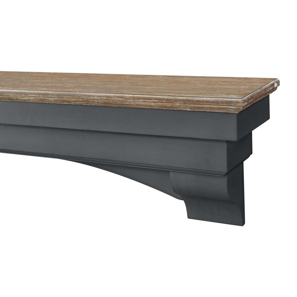 The Hadley 60" Shelf or Mantel Shelf Cottage Distressed Finish. Picture 7