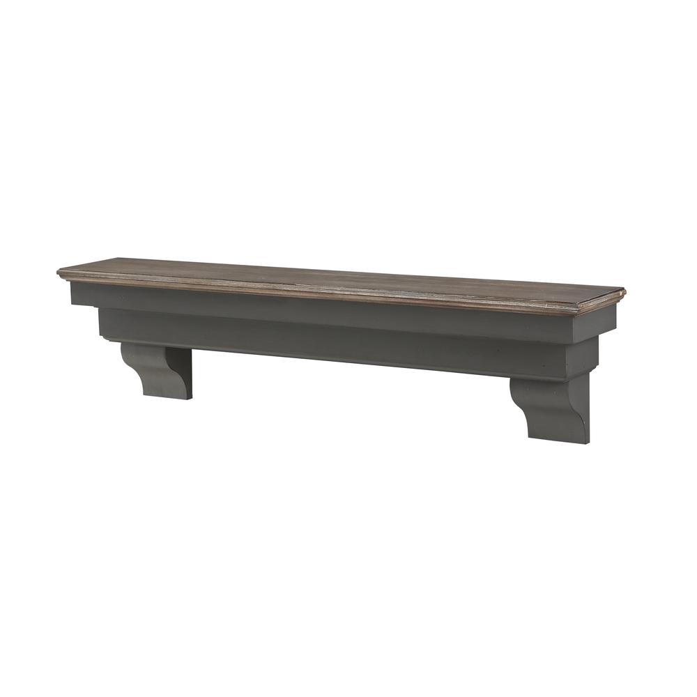 The Hadley 72" Shelf or Mantel Shelf Cottage Distressed Finish. Picture 1
