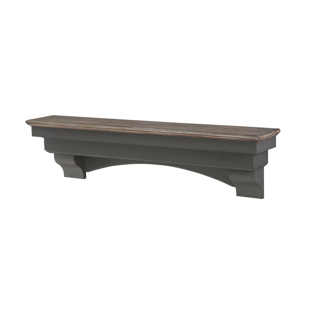 The Hadley 72" Shelf or Mantel Shelf Cottage Distressed Finish. Picture 3