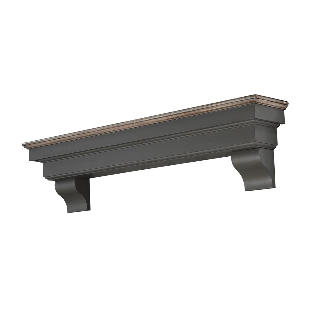 The Hadley 72" Shelf or Mantel Shelf Cottage Distressed Finish. Picture 6