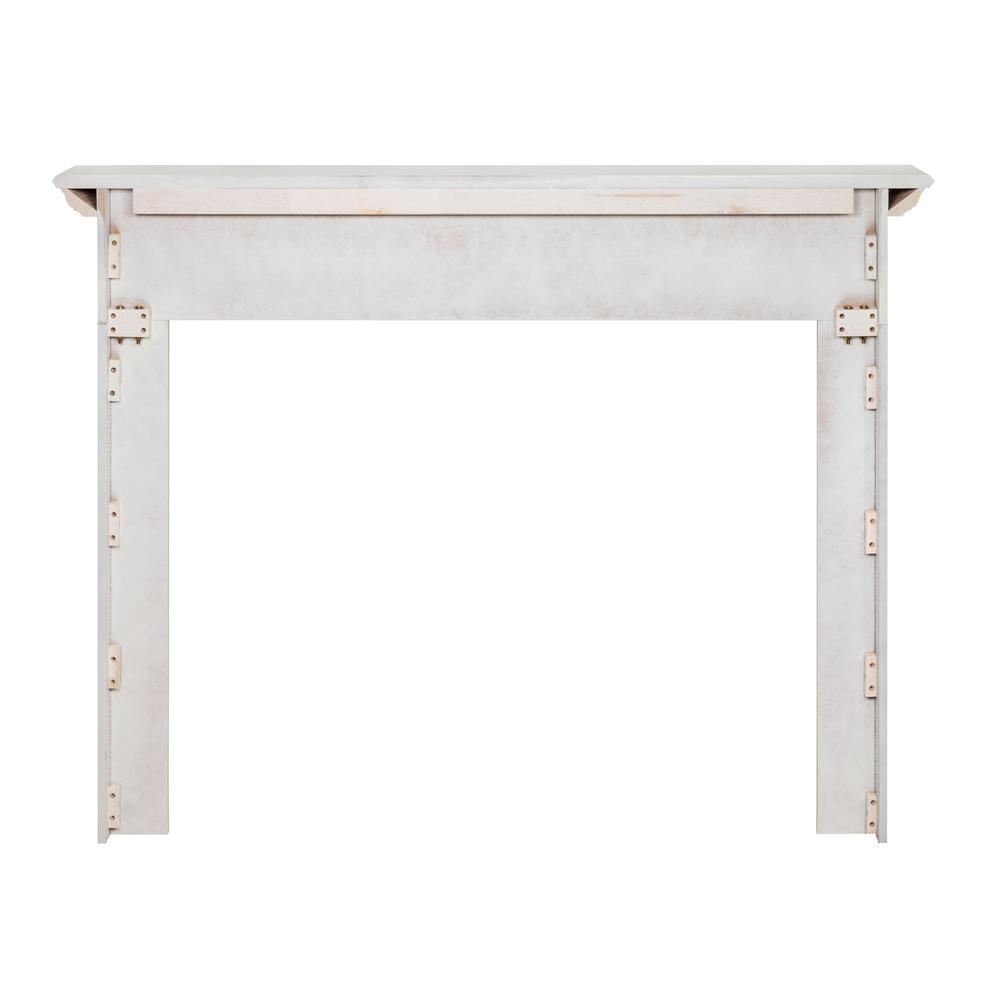 The Newport  48" Fireplace Mantel MDF White Paint. Picture 2