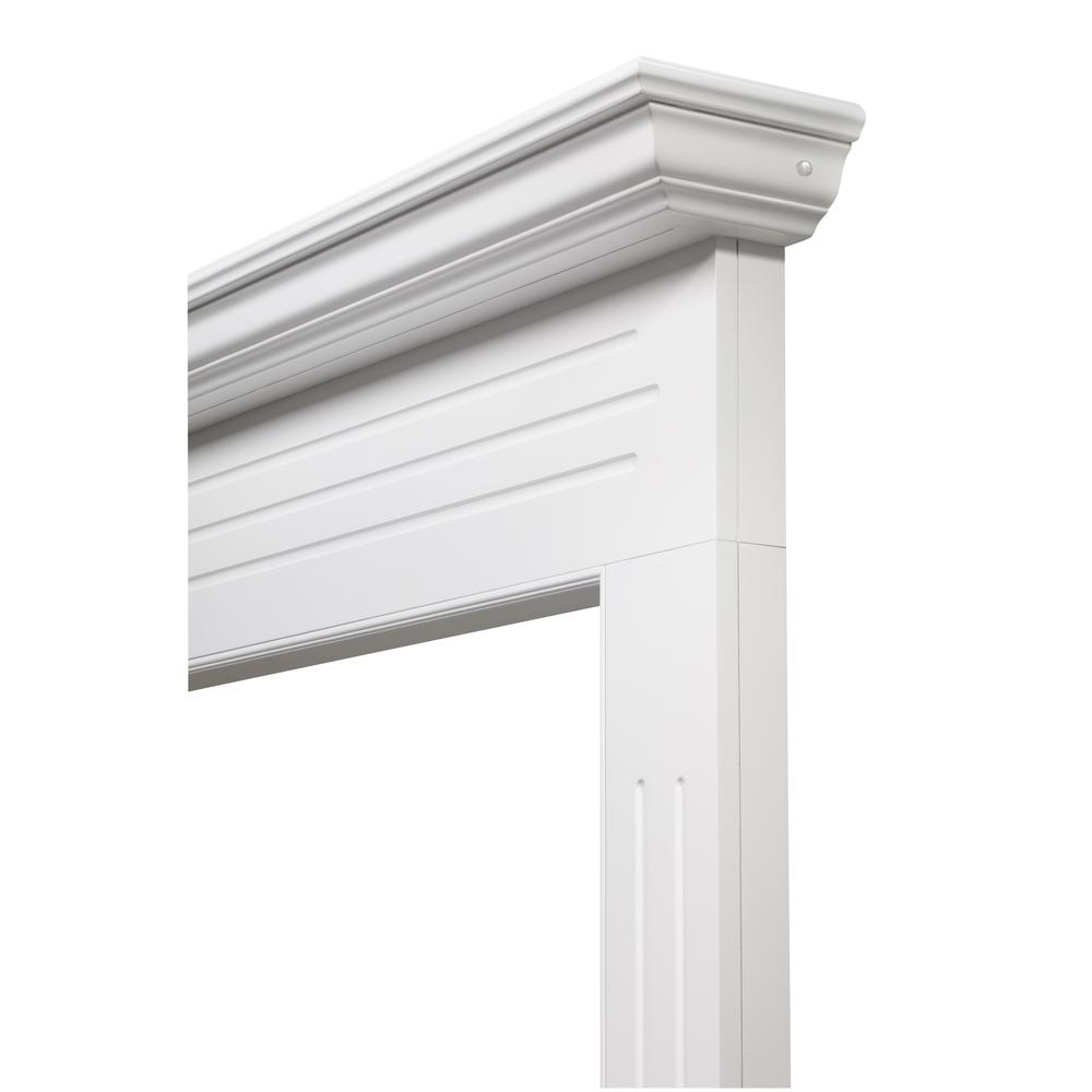 The Newport  48" Fireplace Mantel MDF White Paint. Picture 5