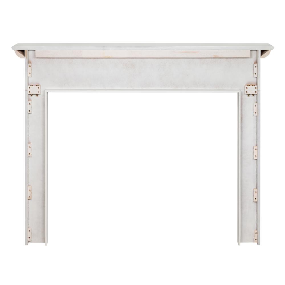 The Newport  48" Fireplace Mantel MDF White Paint. Picture 3