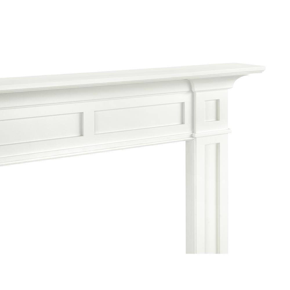 The Jim 56" Fireplace Mantel MDF White Paint. Picture 8