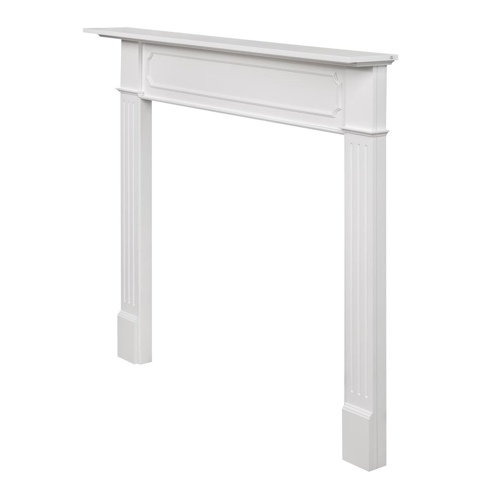 The Berkley 48" Fireplace Mantel MDF White Paint. Picture 3