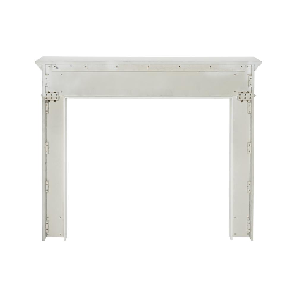 The Mike 48" Fireplace Mantel MDF White Paint. Picture 4