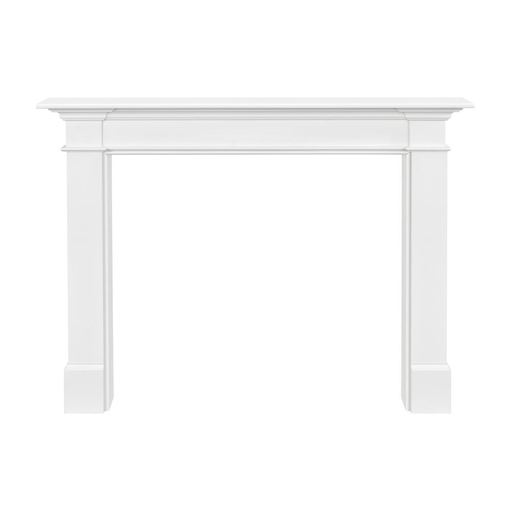 The Radford 48" Fireplace Mantel MDF White Paint. Picture 1