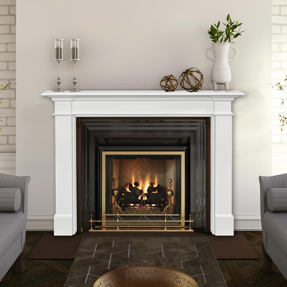 The Radford 48" Fireplace Mantel MDF White Paint. Picture 5