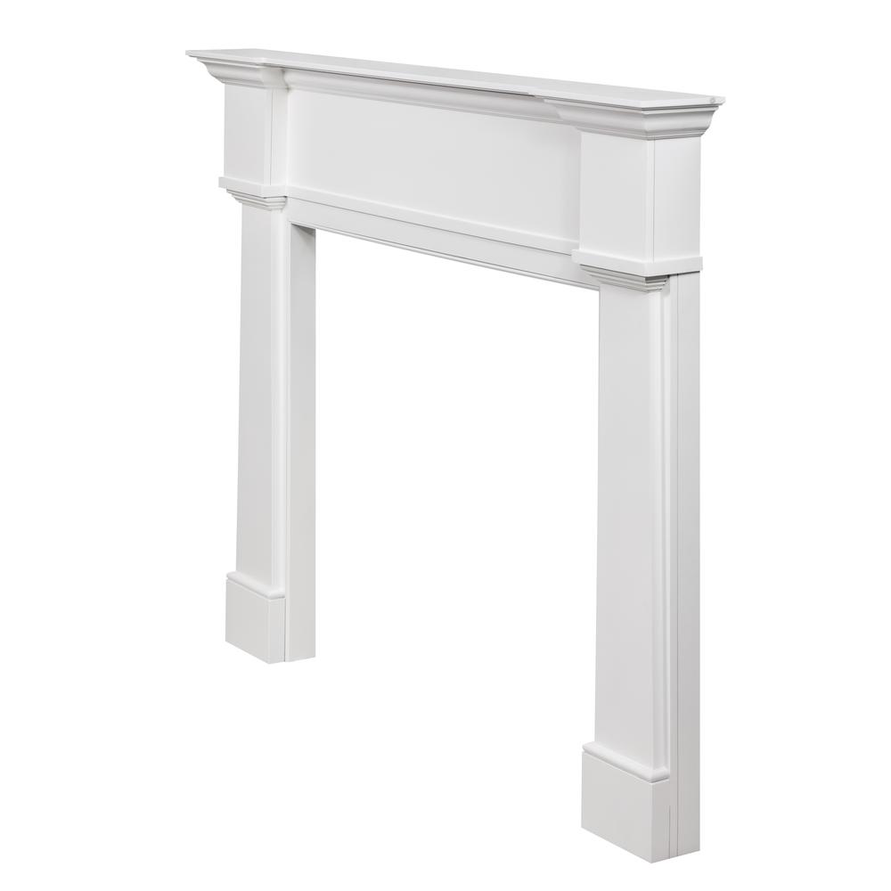 The Richmond 48" Fireplace Mantel MDF White Paint. Picture 4