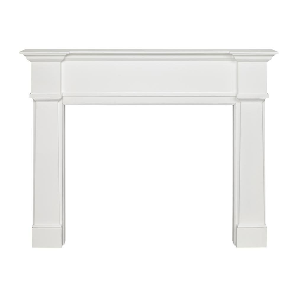 The Richmond 56" Fireplace Mantel MDF White Paint. Picture 2