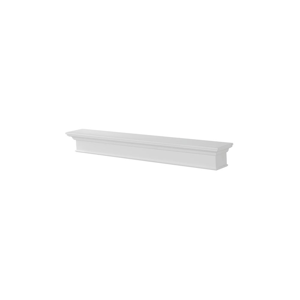 The Henry 48" Shelf or Mantel Shelf MDF White Paint. Picture 4