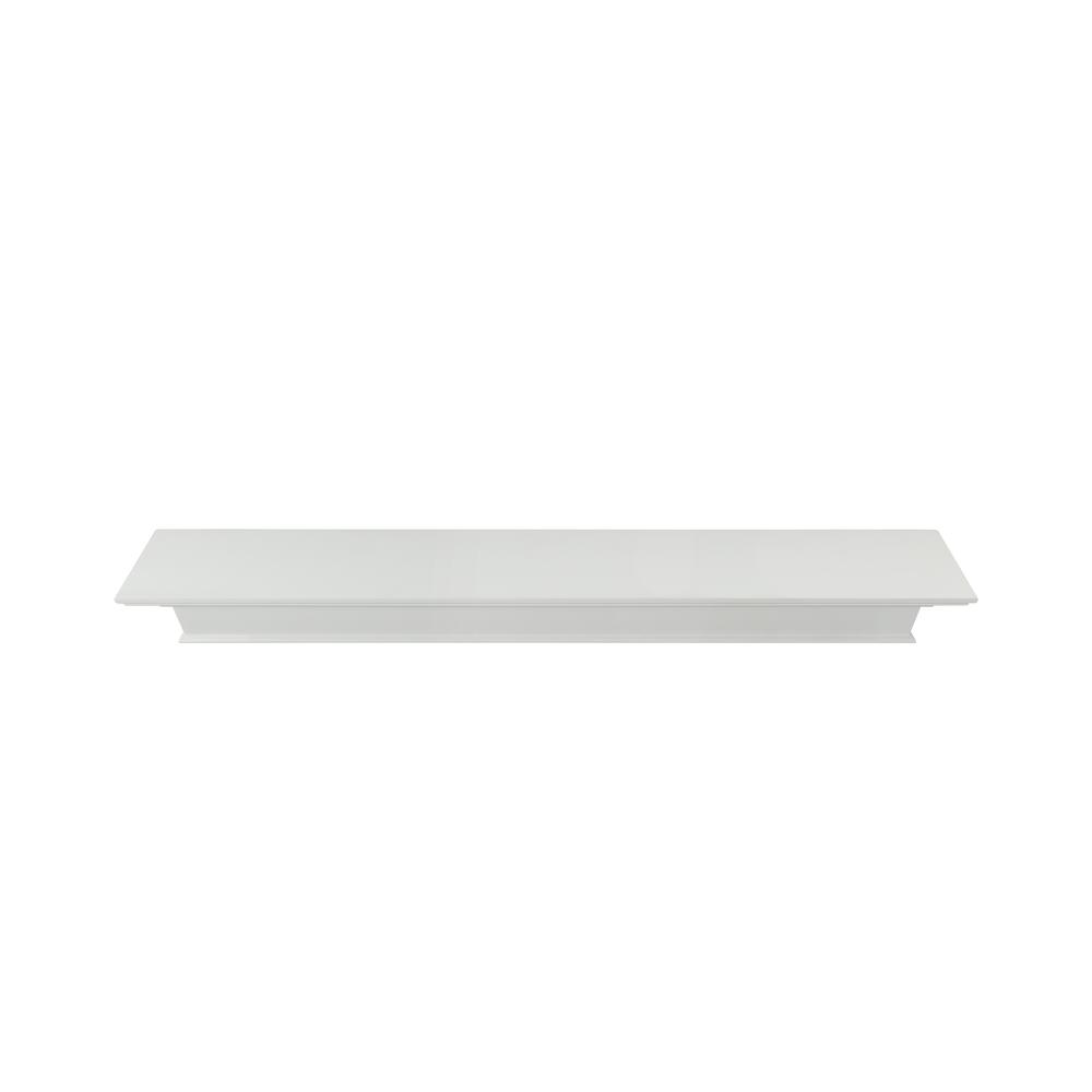 The Henry 48" Shelf or Mantel Shelf MDF White Paint. Picture 6