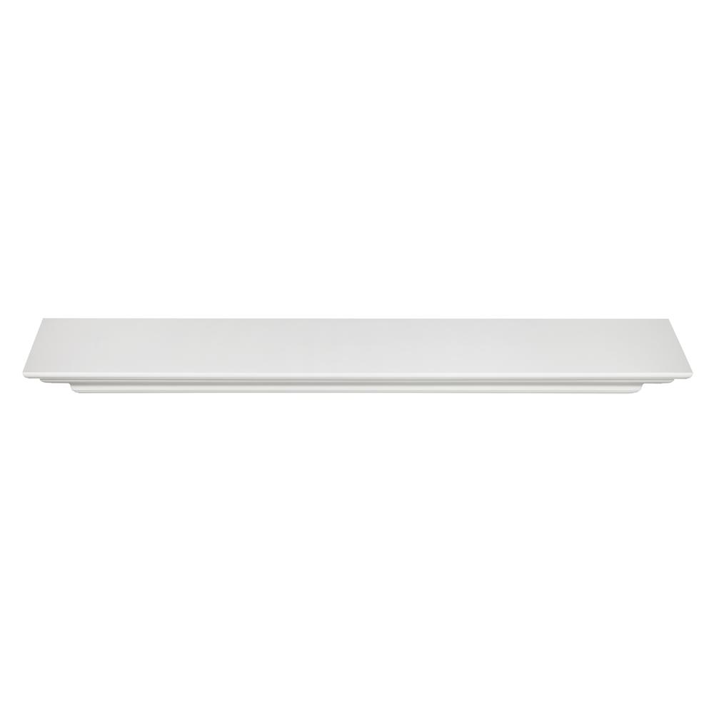 The Crestwood 48" Shelf or Mantel Shelf MDF White Paint. Picture 4