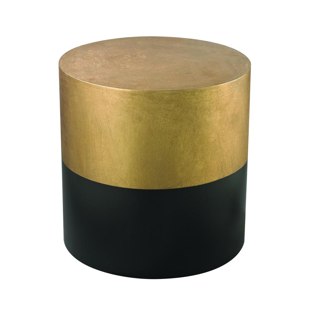 Draper Drum Table In Black And Gold. The main picture.