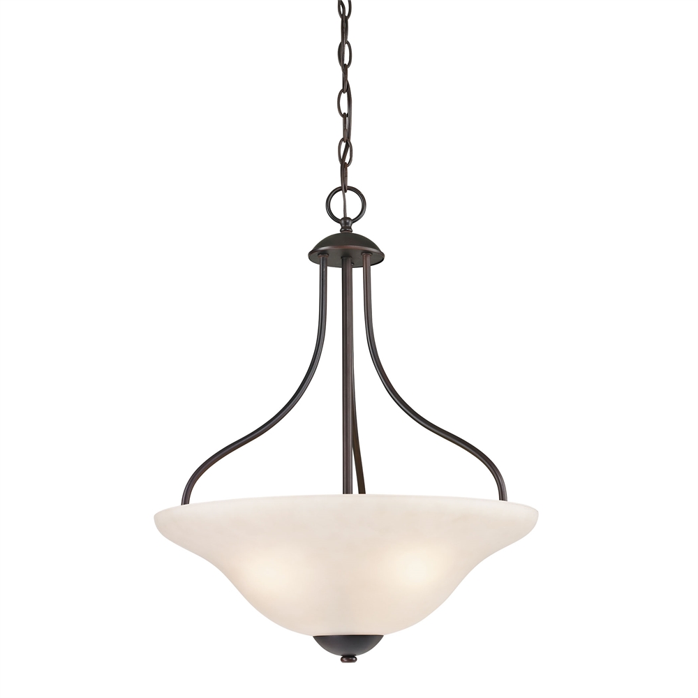 Conway 3 Light Large Pendant In Oil Rubbed Bronze. The main picture.