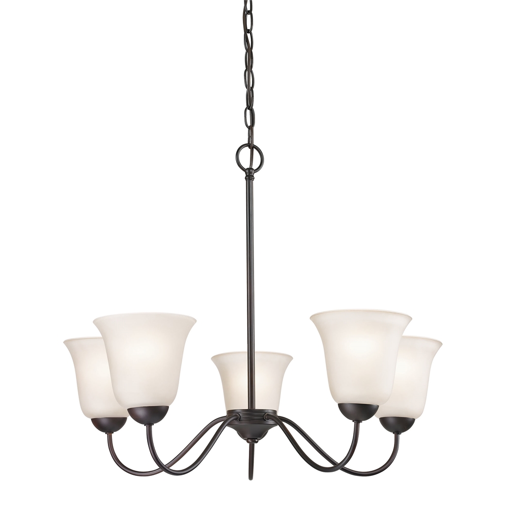 Conway 5 Light Chandelier In Oil Rubbed Bronze. The main picture.