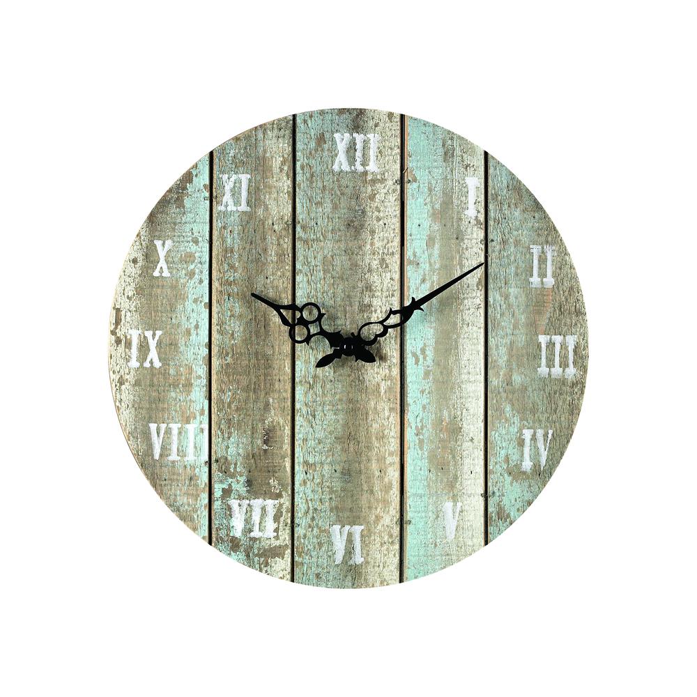 Wooden Roman Numeral Outdoor Wall Clock.. The main picture.
