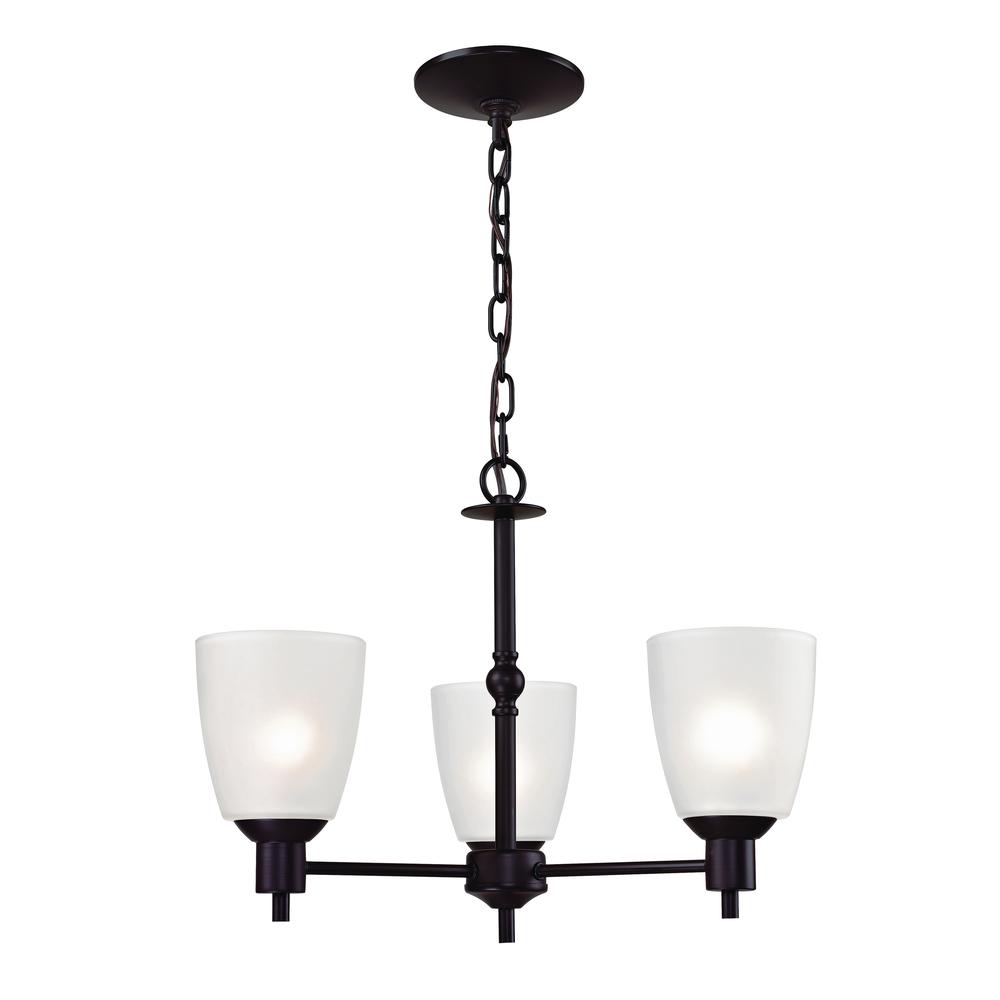 Jackson 3 Light Chandelier In Oil Rubbed Bronze. Picture 1