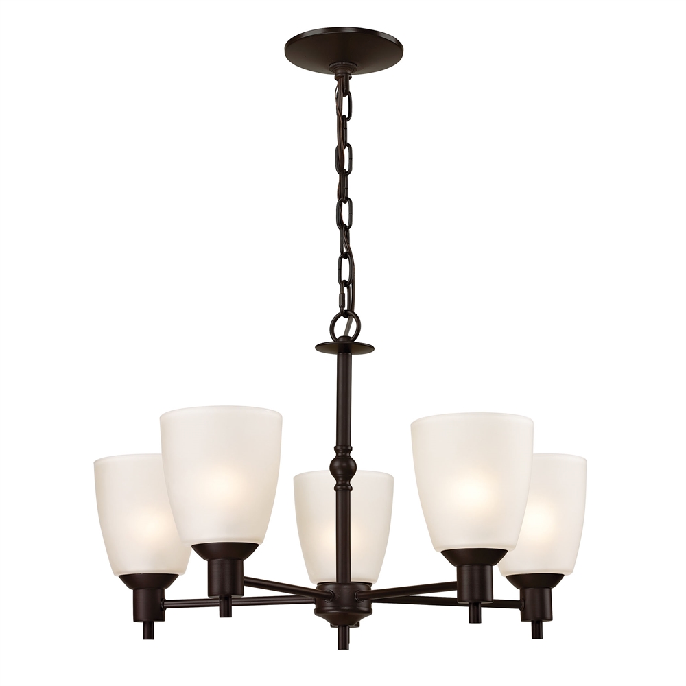 Jackson 5 Light Chandelier In Oil Rubbed Bronze. The main picture.