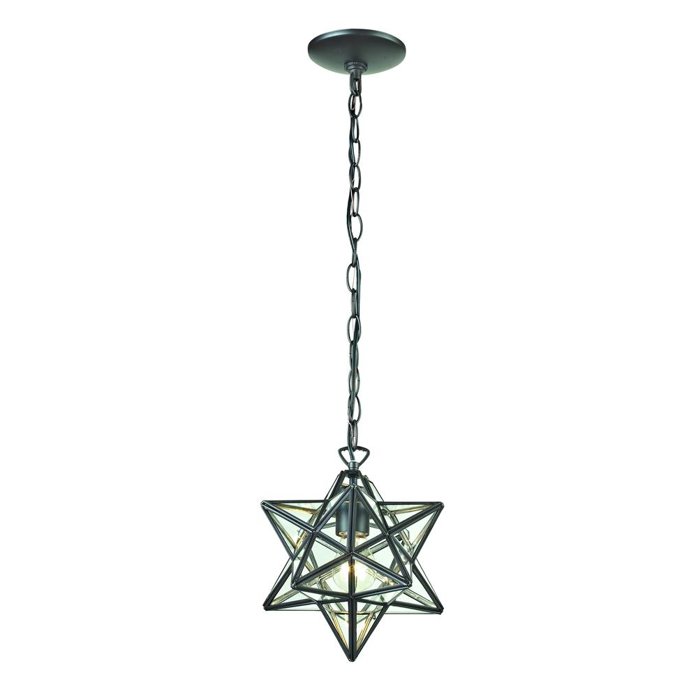 Star-1Light Glass Pendant Lamp. The main picture.