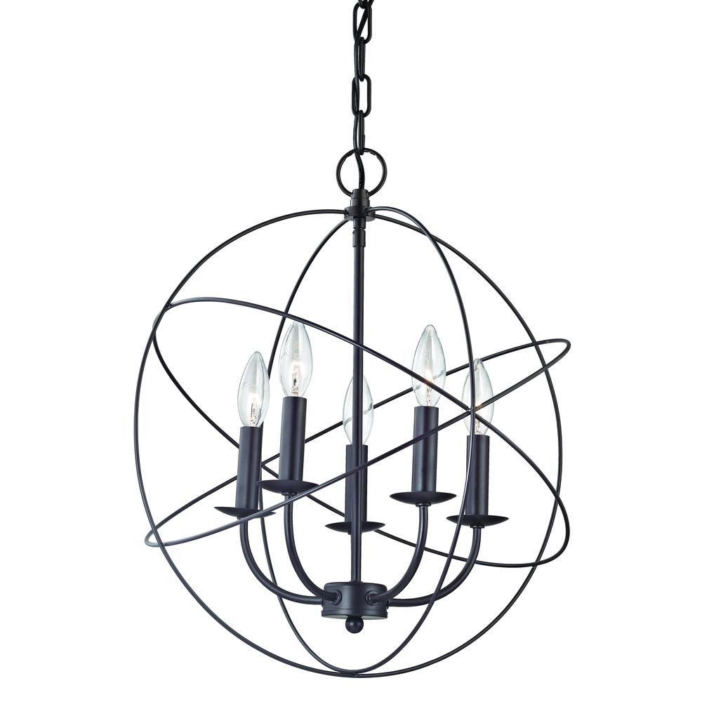 Williamsport 5 Light Chandelier In Oil Rubbed Bronze. The main picture.
