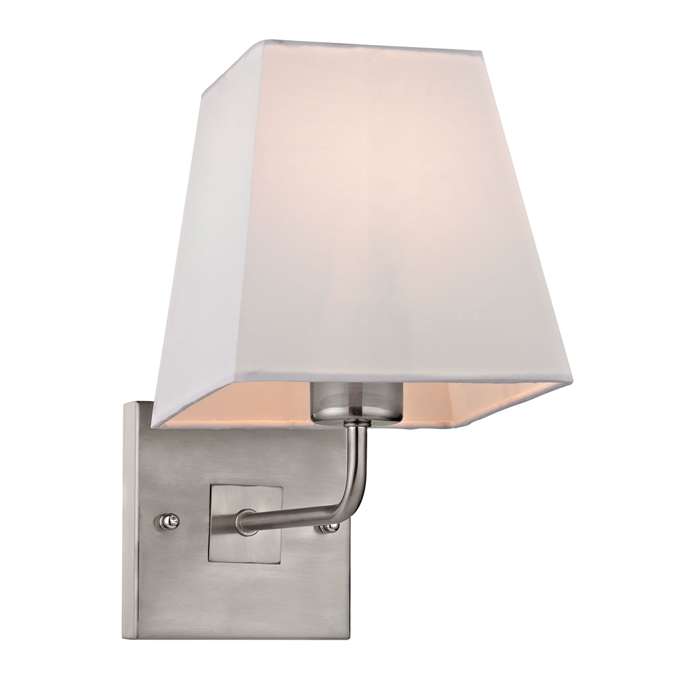Beverly 1 Light Wall Sconce In Brushed Nickel. Picture 1